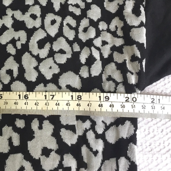 INC INTERNATIONAL CONCEPTS BLACK LEOPARD ANIMAL PRINT WOMENS SWEATER SHIRT SZ: L - Picture 5 of 10
